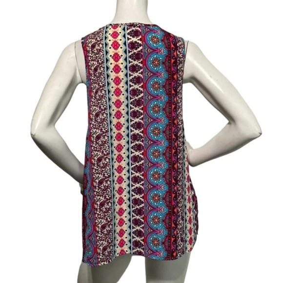 Show Me Your Mumu Arnold Tank Top Indie Sleaze Aztec Boho Print Size S - Picture 4 of 6